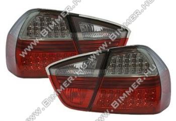 BMW E90 LED fekete piros hátsó lámpaszett